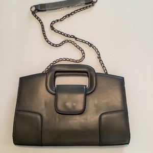 Gray Leather Purse NWOT